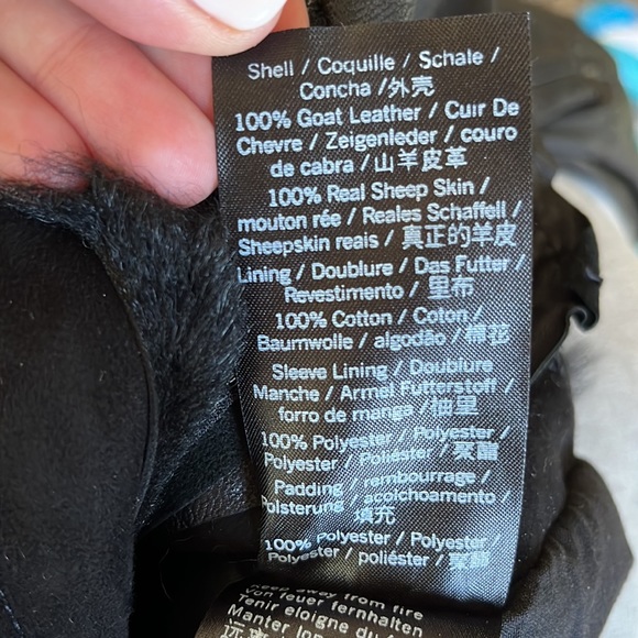 Muubba real leather coat with fur - Picture 6 of 6